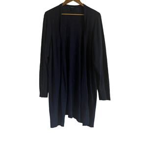 Torrid Navy Open Long Sleeve Cardigan Sweater, 3X